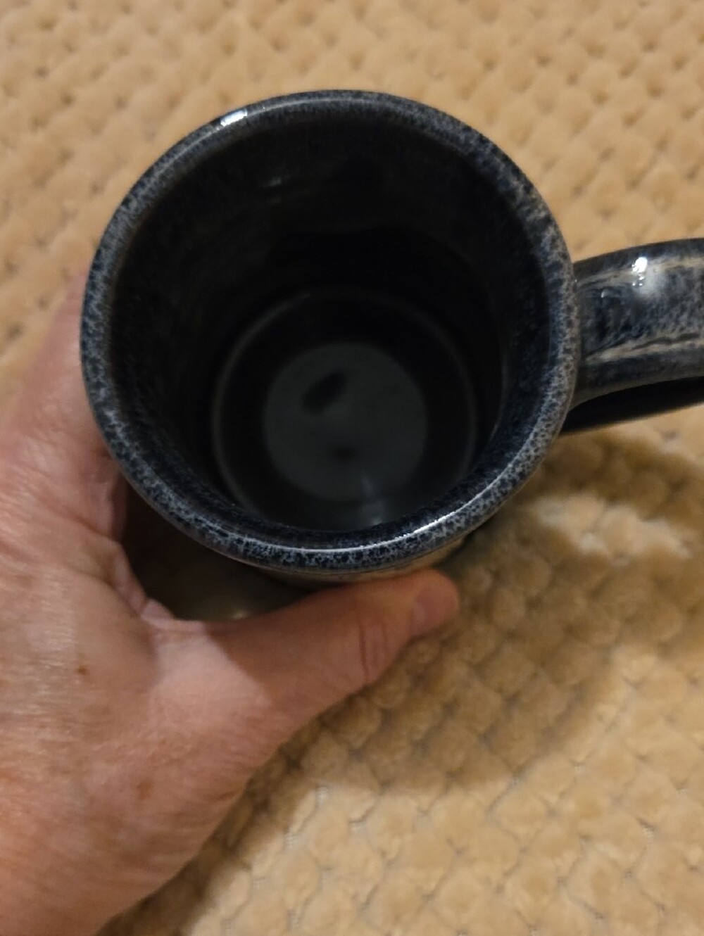 Deneen Pottery Chickamauga and Chattanooga National Military Pk Navy Blue Mug - Picture 4 of 4